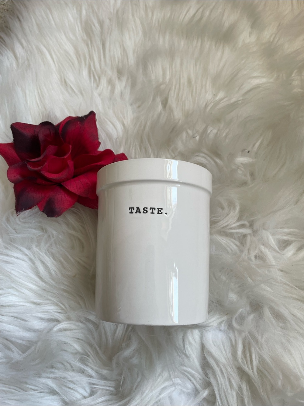 Rae Dunn  TASTE Ceramic Canister - Artisan Collection By Magenta